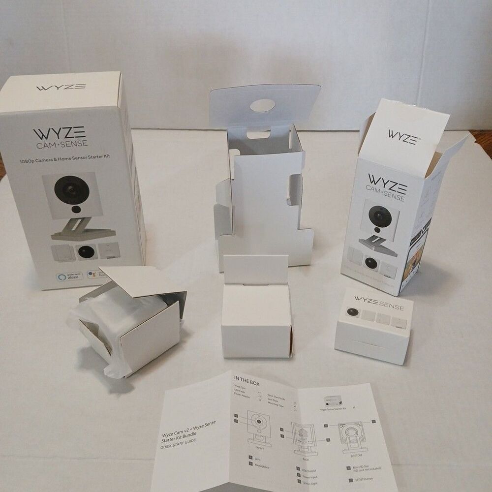 WYSE CAM V2 1080P CAMERA & SMART HOME SENSOR KIT Bundle Open Box NEW